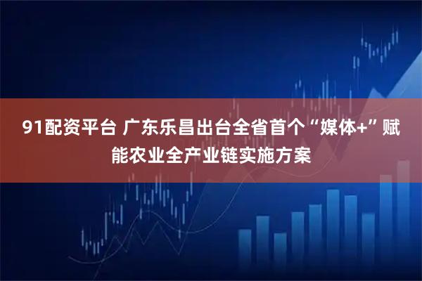 91配资平台 广东乐昌出台全省首个“媒体+”赋能农业全产业链实施方案