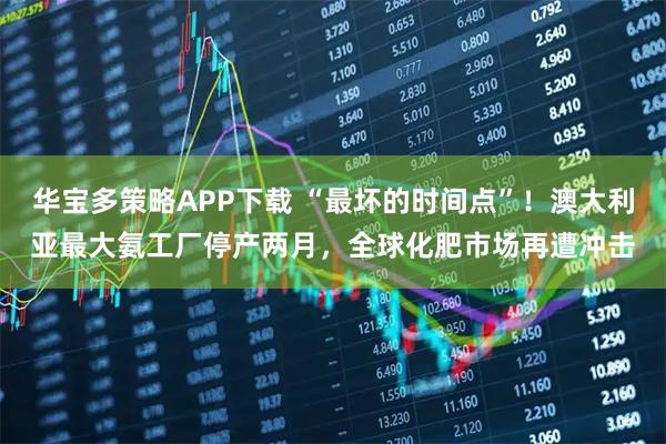 华宝多策略APP下载 “最坏的时间点”！澳大利亚最大氨工厂停产两月，全球化肥市场再遭冲击
